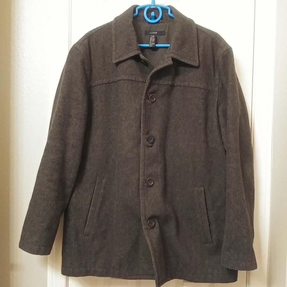 J. Crew grey wool coat